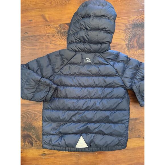 LL Bean Ultralight 650 Goose Down Puffer Jacket Navy Blue Toddler Size 4T - Picture 4 of 14
